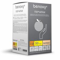 Перчатки Benovy хирургические неопудренные стерильные 9 купить в #REGION_NAME_DECLINE_PP#