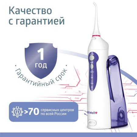 Ирригатор полости рта B.Well WI-911 с увеличенной емкостью 330 мл купить в Екатеринбурге